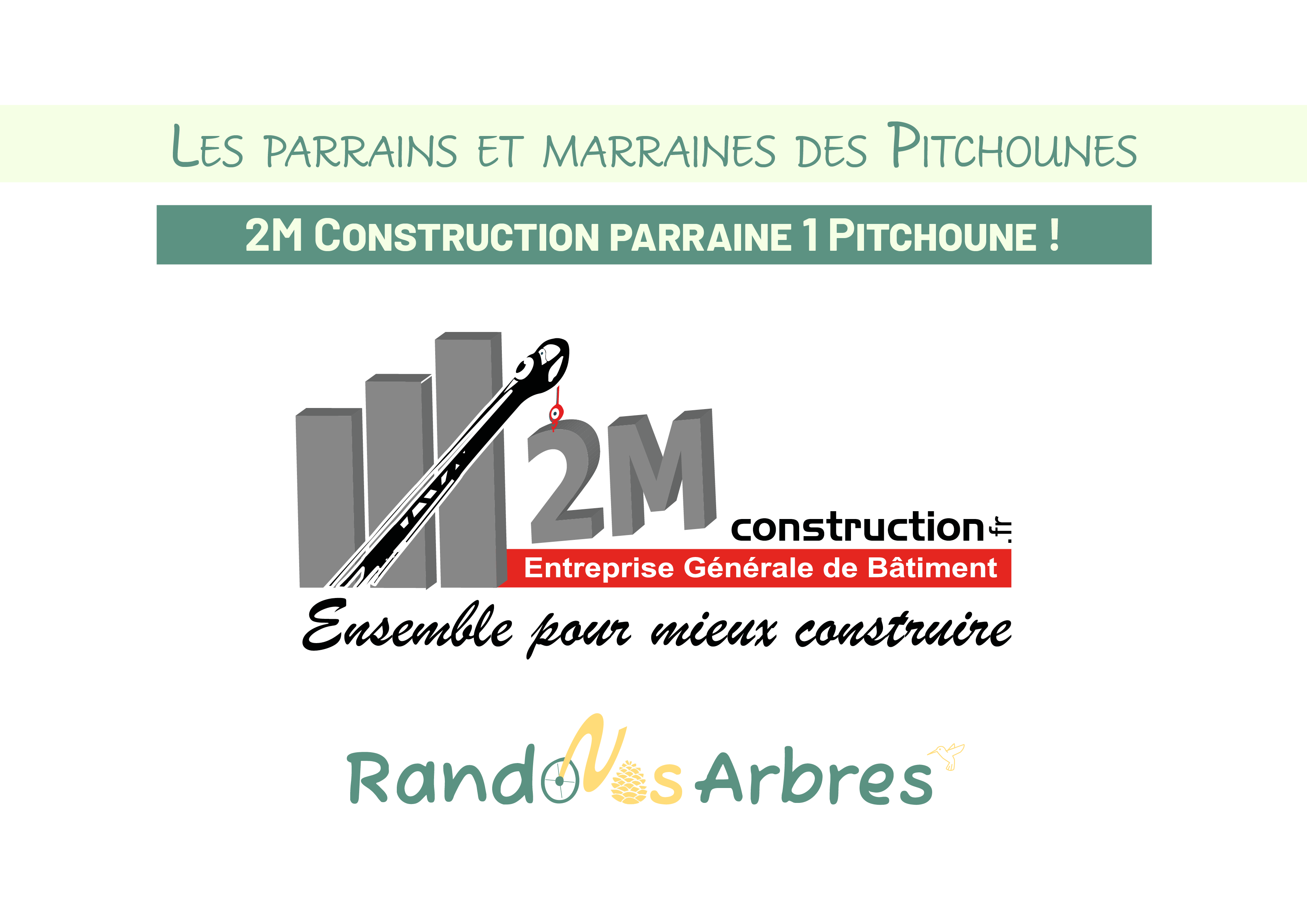 Les parrains et marraines de Rando nos Arbres : 2M Construction - Média ...