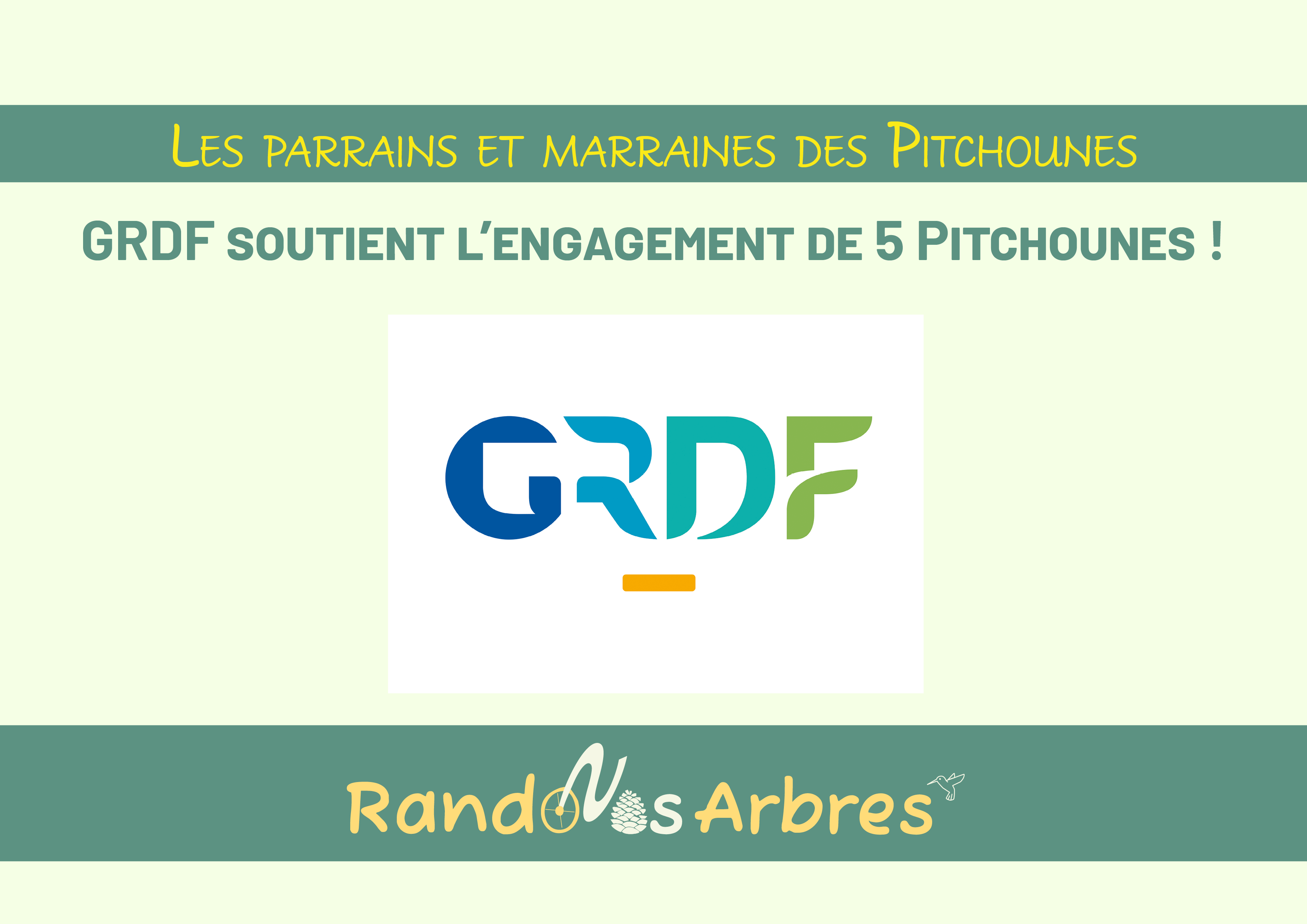 Les parrains et marraines de Rando nos Arbres : GRDF - Média Pitchounes