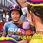 Jade Wiel sur le Tour de France Femmes avec Zwift