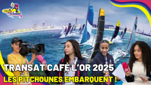 Pitchounes jeunes journalistes sur la Transat Café L’Or 2025