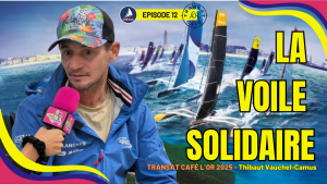 Thibaut Vauchel-Camus et son Ocean Fifty Solidaires En Peloton, symbole d’une voile engagée et porteuse d’espoir.