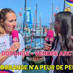 iolette Dorange, skipper d'Initiatives-Cœur, avant son départ pour la Vendée Arctique. Une aventure sportive, humaine et solidaire au profit de Mécénat Chirurgie Cardiaque.