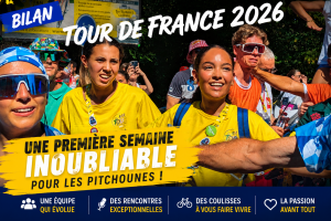 RICHE EN RENCONTRES ! C'est court, lisible sur une miniature WordPress et ça correspond bien à la photo des Pitchounes qui symbolise davantage l'aventure humaine que les interviews.