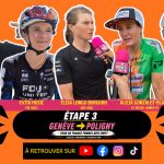 Étape 2 du Tour de France Femmes avec Zwift 2026 entre Aigle et Genève avec André Bancala, Évita Muzic, Elisa Longo Borghini, Alicia González-Blanco et Julie Bego.