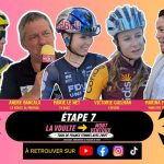 Image de présentation de l'étape 7 du Tour de France Femmes 2026 entre La Voulte-sur-Rhône et le Mont Ventoux avec Marion Bunel, André Bancala, Marie Le Net, Victorie Guilman et Marina Ferrari.