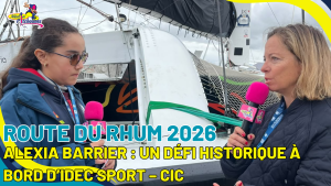 Alexia Barrier interviewée par Les Pitchounes pour la Route du Rhum 2026.