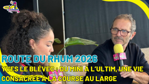 Yves Le Blévec interviewé par Les Pitchounes pour la Route du Rhum 2026.